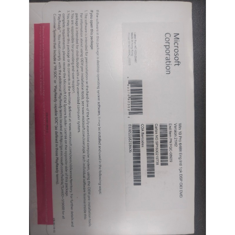 Đĩa cài Windows 10.  21003