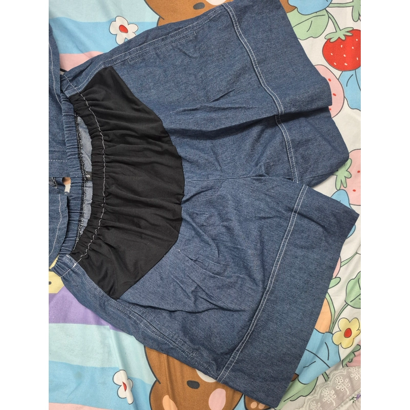 Set quần + sooc bò cho mẹ bầu, đã dùng vài lần, còn gần như mới,, size S 523121