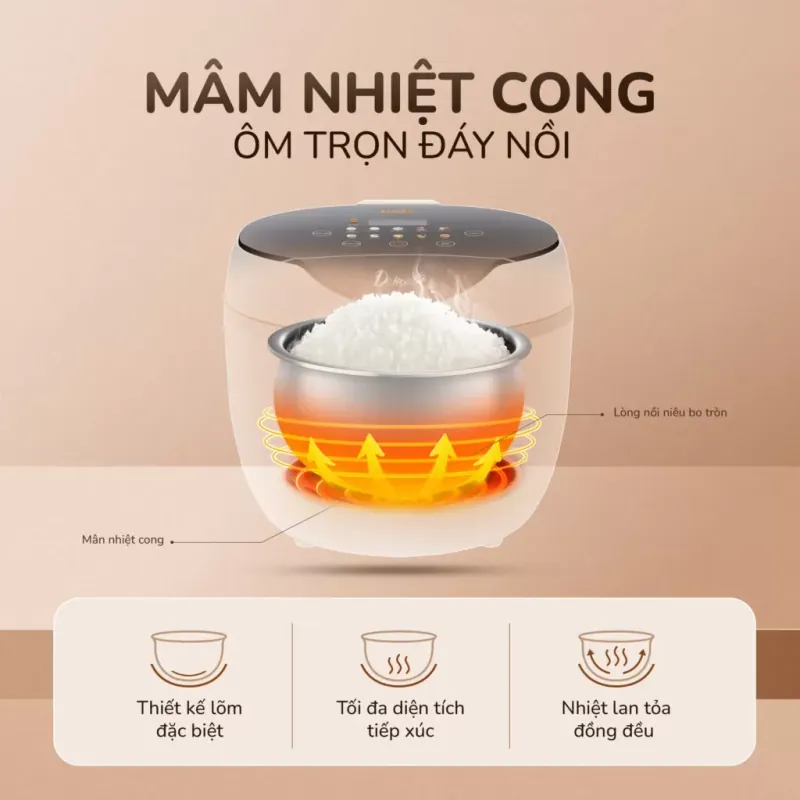 Nồi cơm điện tử UNIE URC612 960342