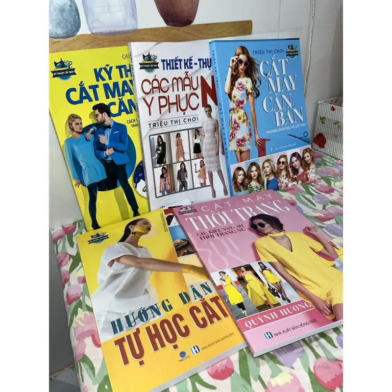 Combo 5 cuốn Cắt May Thiết Kế Trang Phục Quần Áo 780706