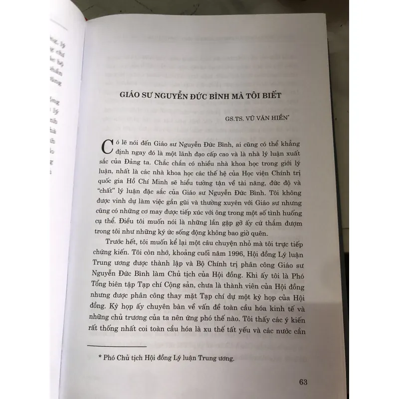 GS. NGND Nguyễn Đức Bình - Nhà lý luận chính trị bản lĩnh và trí tuệ 723265