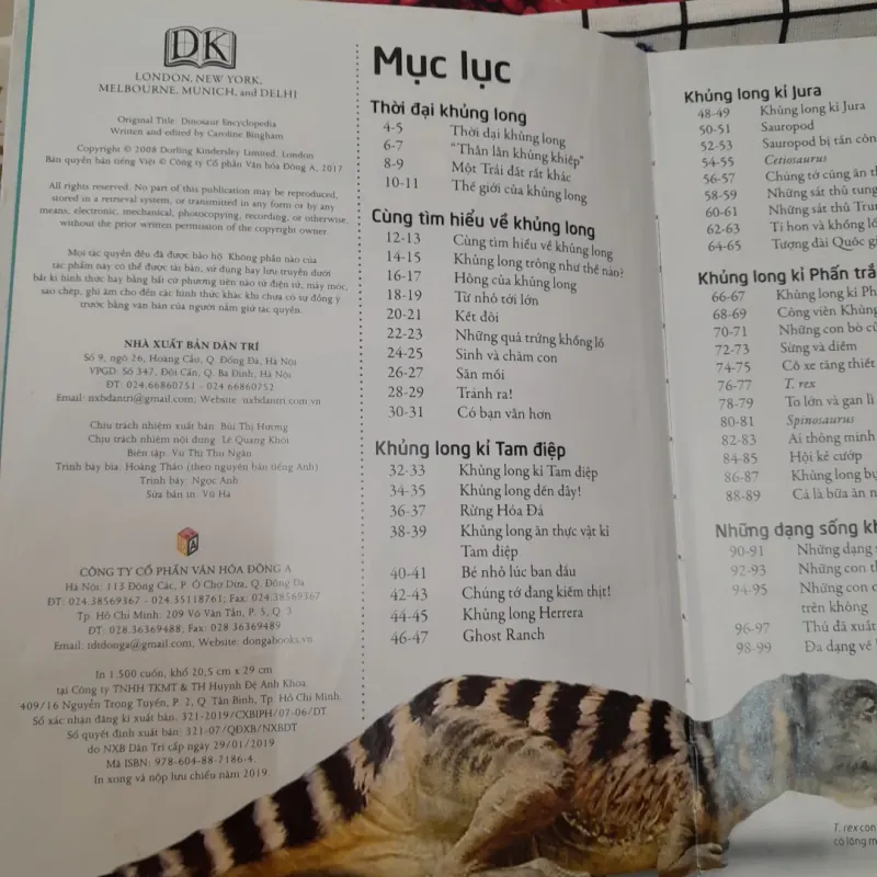 Bách Khoa Khủng Long dành cho trẻ em. Dinosour Encyclopeadia by Caloline. Minh Nguyệt dịch 572494