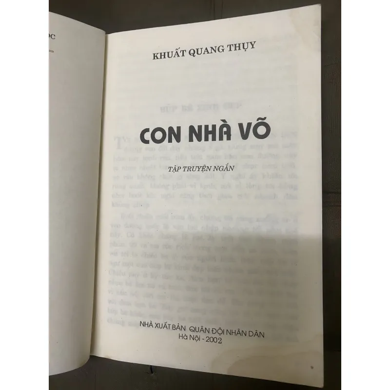 Con nhà võ- Khuất Quang Thụy 1003133