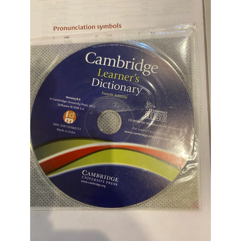 Từ điển Cambridge Learner's kèm Cd-Rom   222445