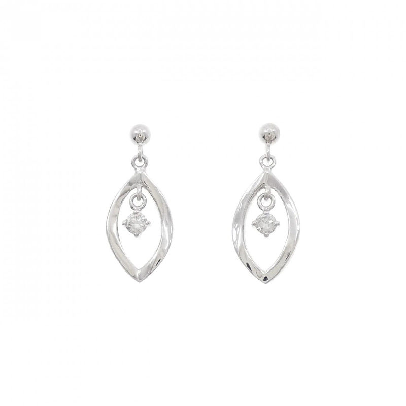 K18WG Bông tai kim cương 0.10CT - Hàng hiệu Chính hãng 870441