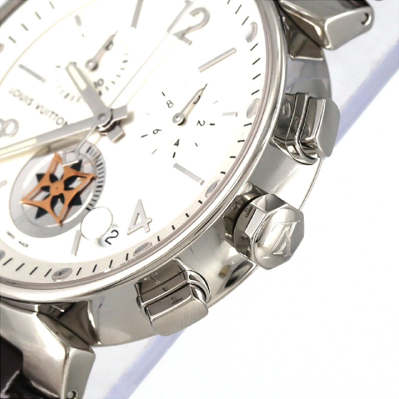 Đồng hồ Louis Vuitton Tambour Moonstar GM Chronograph Q8D10 SS Quartz - Hàng hiệu Authentic 880454