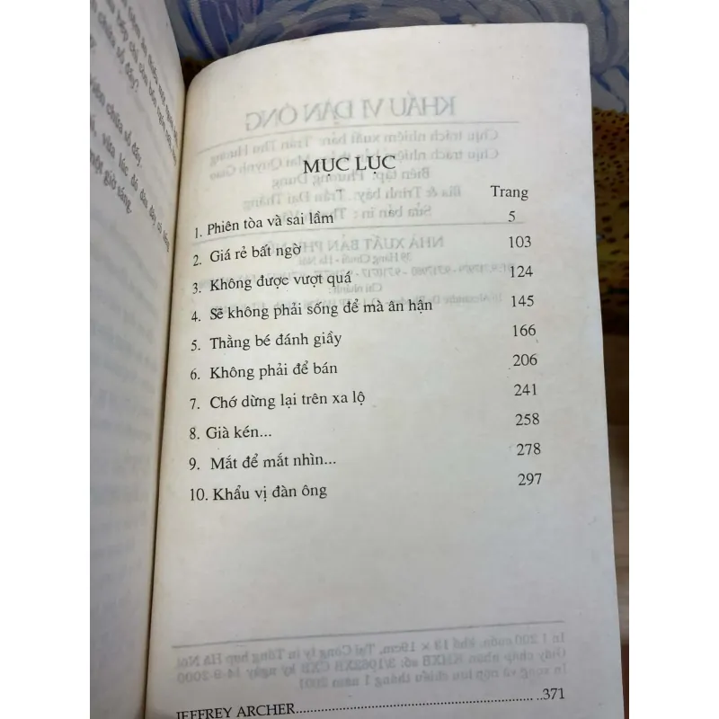 Khẩu Vị Đàn Ông - Jeffrey Archer 976647