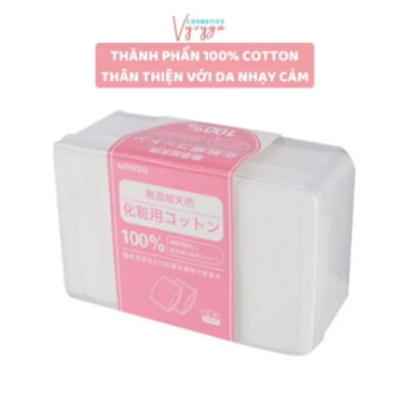 Bông tẩy trang cotton hộp (1000 miếng) 330663