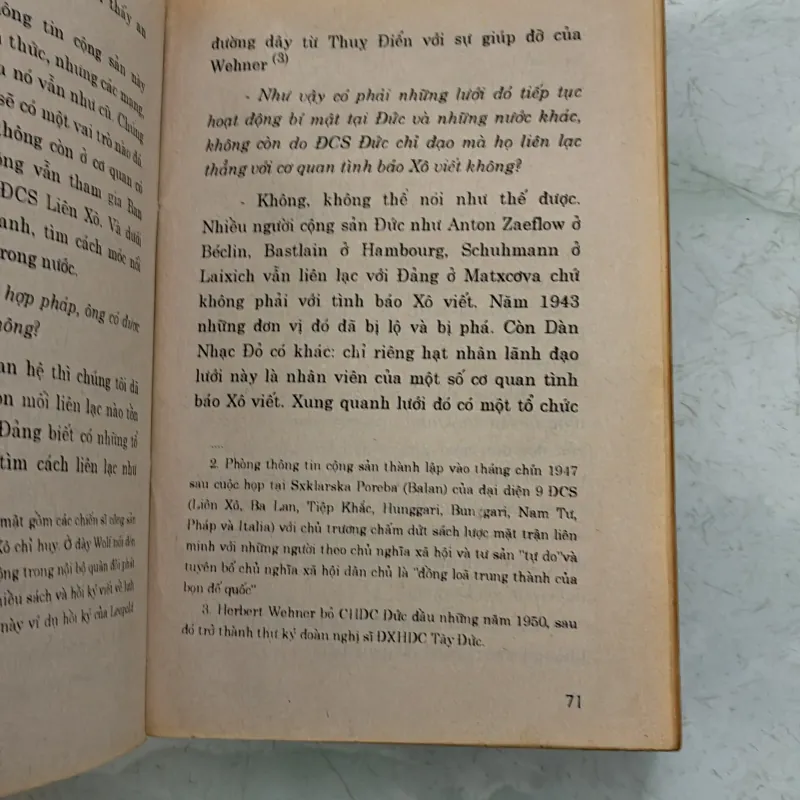 Tầm nhìn Berlin - Markus Wolf - 1994s 996218