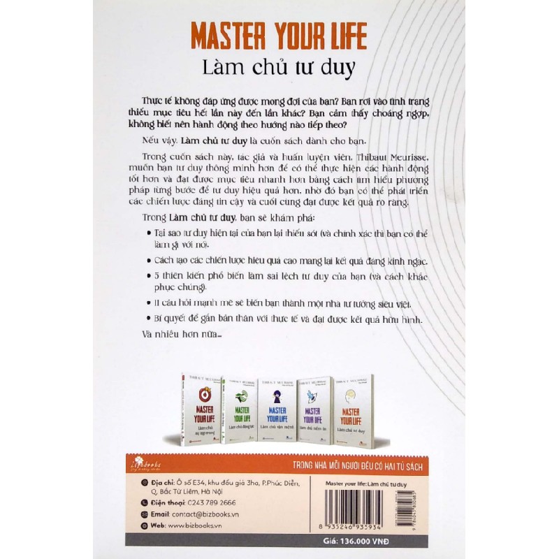 Master Your Life - Làm Chủ Tư Duy - Thibaut Meurisse 160443