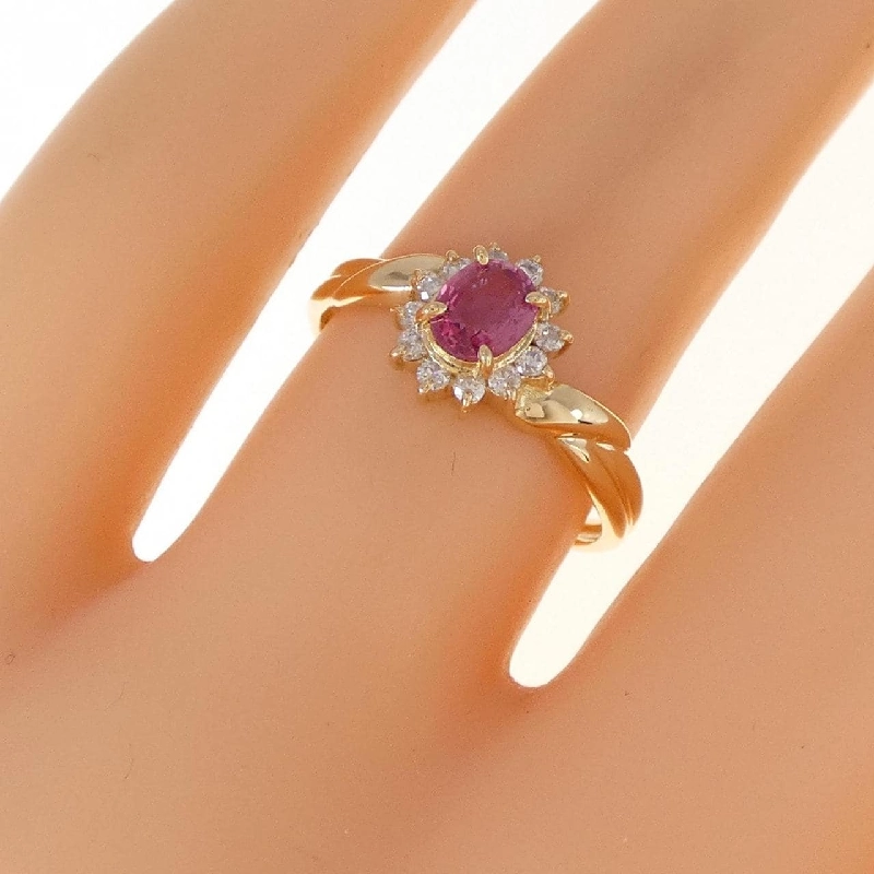 Nhẫn Ruby K18YG - Hàng hiệu Chính hãng 856111