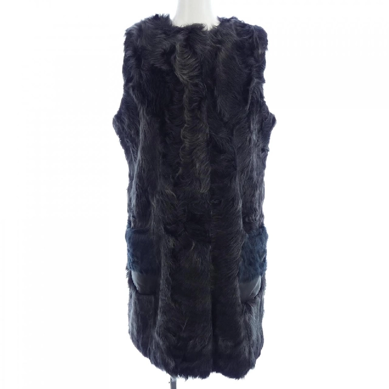 KB FUR Áo gile dài - Hàng hiệu Authentic 821357