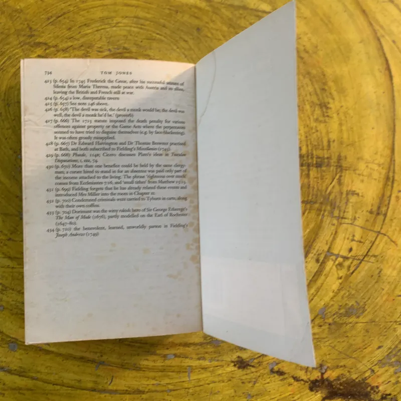 TOM JONES - HENRY FIELDING 991220