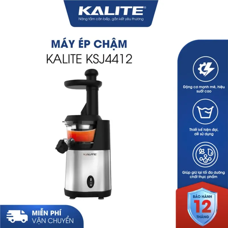MÁY ÉP CHẬM KALITE KSJ4412 MÀU TRẮNG ĐEN CHÍNH HÃNG MỚI 100% 575703