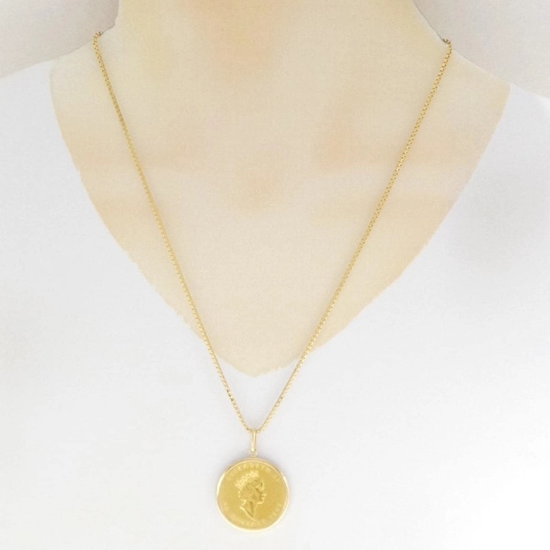 K18YG(枠)/K18YG Dây chuyền đồng xu - Hàng hiệu Authentic 865855