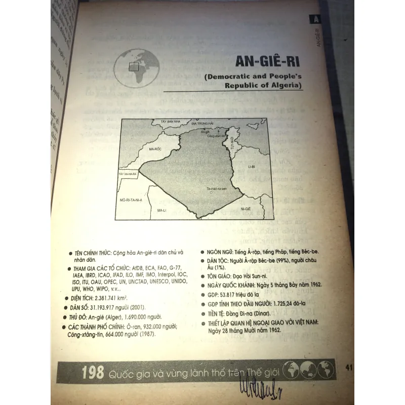 198 quốc gia và vùng lãnh thổ trên thế giới 973010