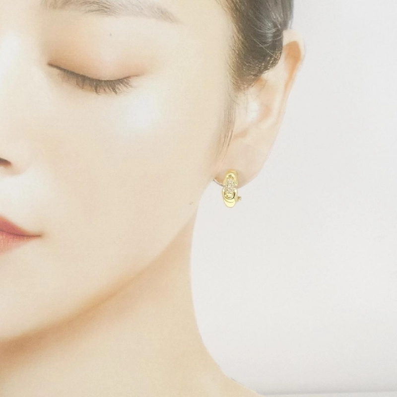 K18YG Bông tai kim cương 0.20CT - Hàng hiệu Chính hãng 870411