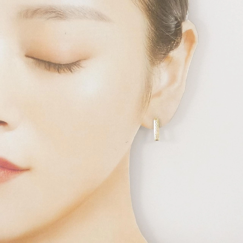 K18YG/PT900 Bông tai kim cương 0.14CT - Hàng hiệu Chính hãng 868904