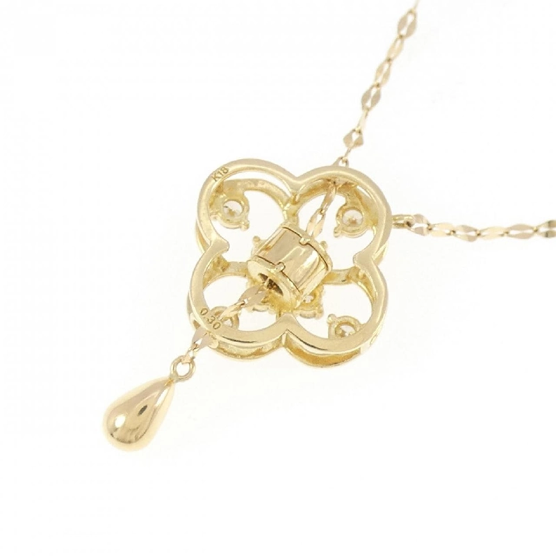 K18YG Hoa Hồng Kim Cương Dây Chuyền 0.30CT - Hàng hiệu Chính hãng 861084