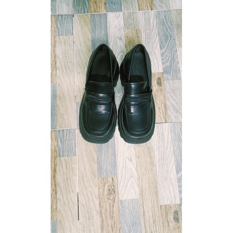 Giày Loafer nữ đế cao 116003