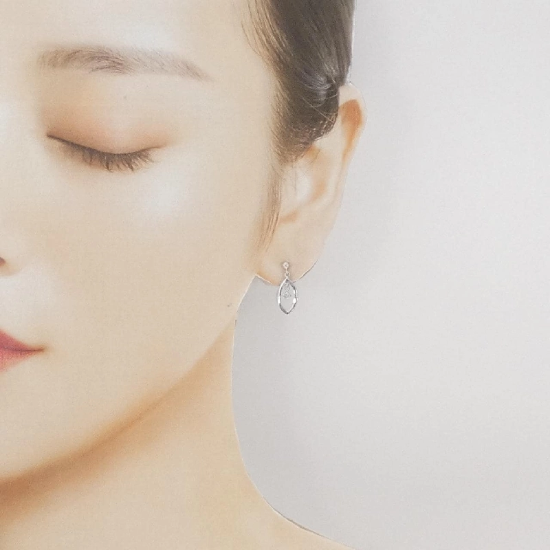 K18WG Bông tai kim cương 0.10CT - Hàng hiệu Chính hãng 870441