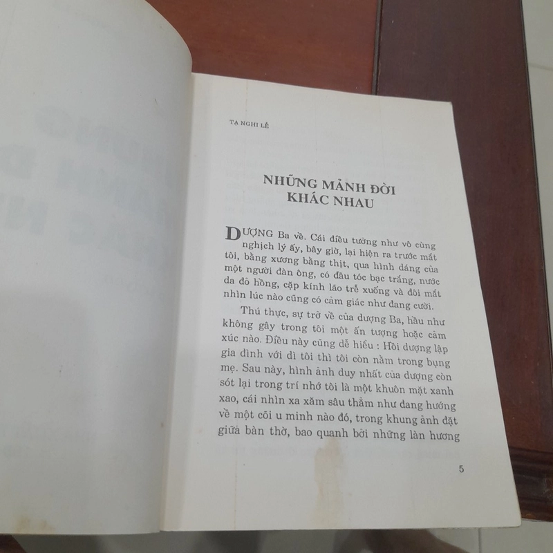 Tạ Nghi Lễ - NHỮNG MẢNH ĐỜI KHÁC NHAU 498551