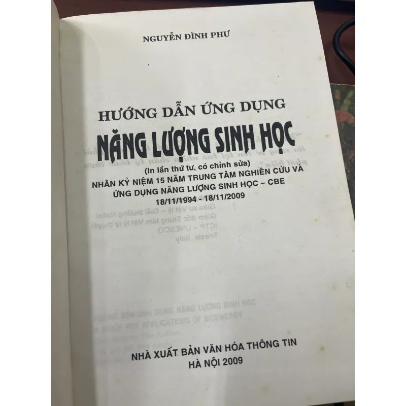 HƯỚNG DẪN ỨNG DỤNG NĂNG LƯỢNG SINH HỌC - NGUYỄN ĐÌNH PHƯ   997469