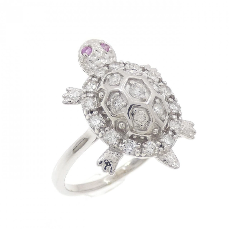 Nhẫn Sapphire K18WG hình thuyền 0.01CT 667563