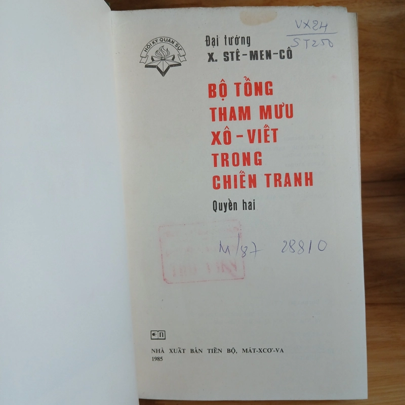 Hồi Ký Quân Sự ▪︎ Bộ Tổng Tham Mưu Xô - Viết Trong Chiến Tranh (Bộ 2 Tập) 278648