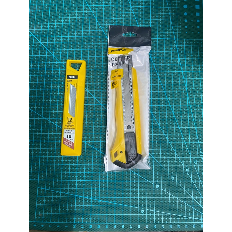 Dao rọc giấy Deli cao cấp màu vàng 507531