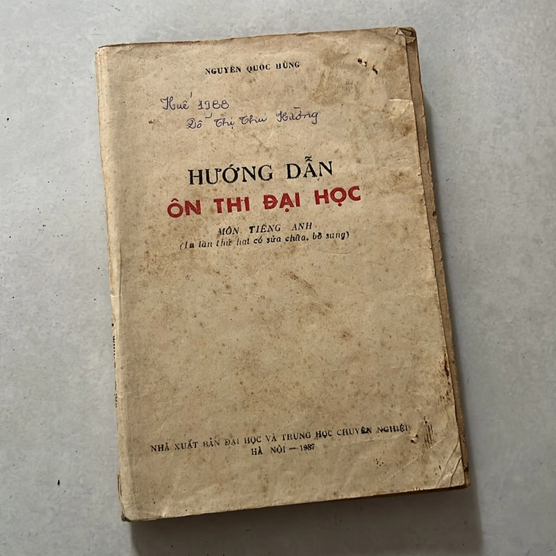 Hướng dẫn ôn thi Đại học môn Tiếng Anh — Nguyễn Quốc Hùng — 1987s 499433