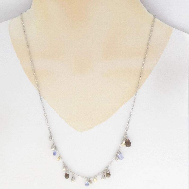 K18WG/K18YG Mặt dây chuyền đá màu - Hàng hiệu Authentic 865884