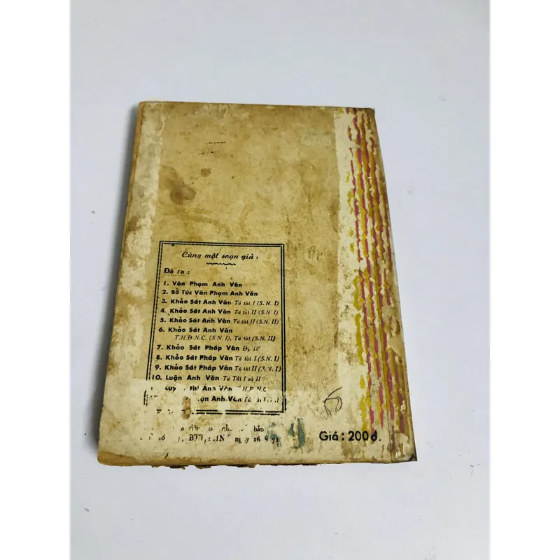 📘 KHẢO SÁT VÀ LUYỆN DỊCH ANH VĂN – Gs. Nguyễn Văn Ngải 1971 718075