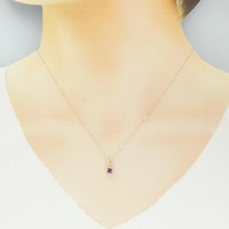 K10YG Garnet Necklace - Hàng hiệu Authentic 856405
