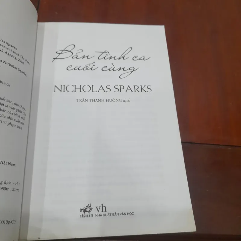 Nicholas Sparks - BẢN TÌNH CA CUỐI CÙNG (nhã nam) 785324