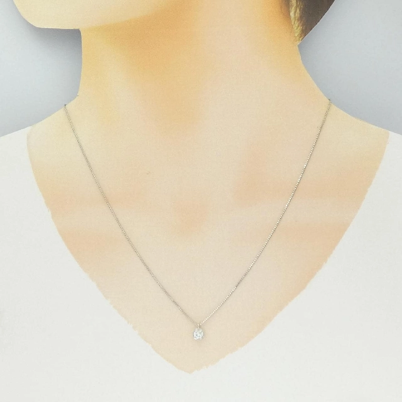 Dây chuyền kim cương Solitaire PT900/PT850 0.322CT - Hàng hiệu Chính hãng 863972