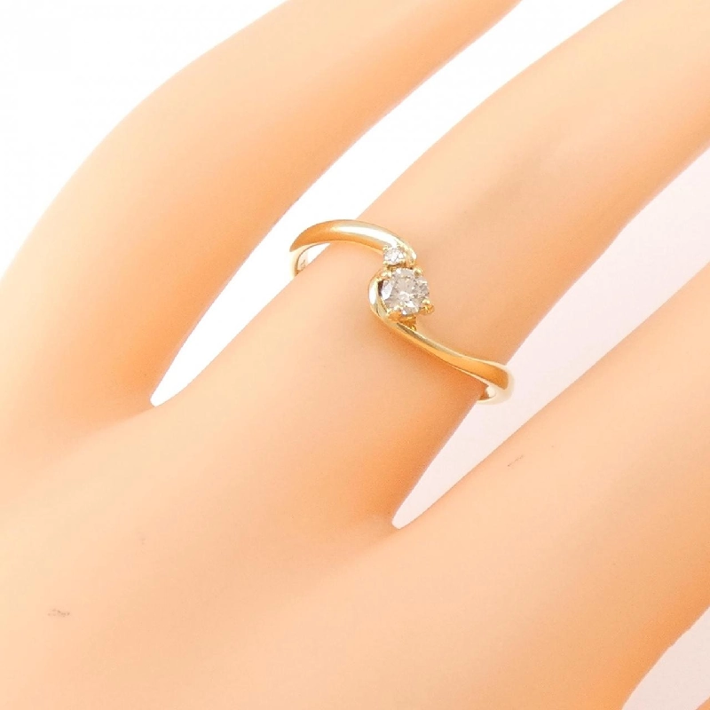 Nhẫn kim cương K18YG 0.11CT - Hàng hiệu Chính hãng 855581