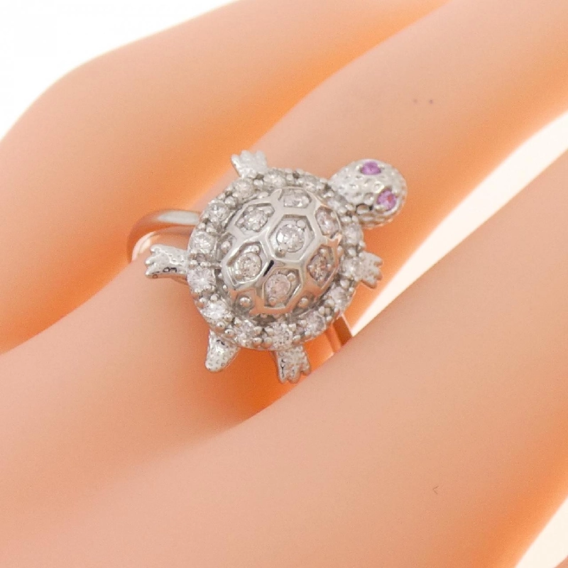 Nhẫn Sapphire K18WG hình thuyền 0.01CT 667563