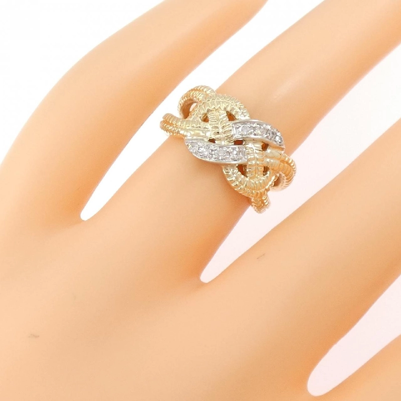 Nhẫn kim cương K14YG/K14WG - Hàng hiệu Authentic 850116