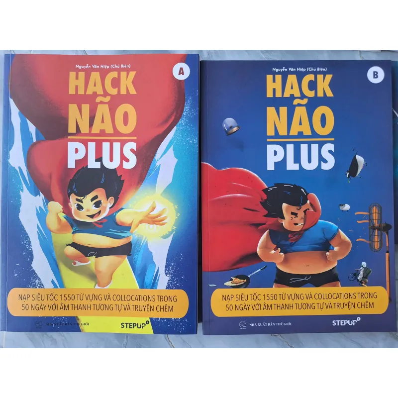 Trọn bộ 4 cuốn sách Hack não từ vựng và ngữ pháp và Hack não Plus 697483