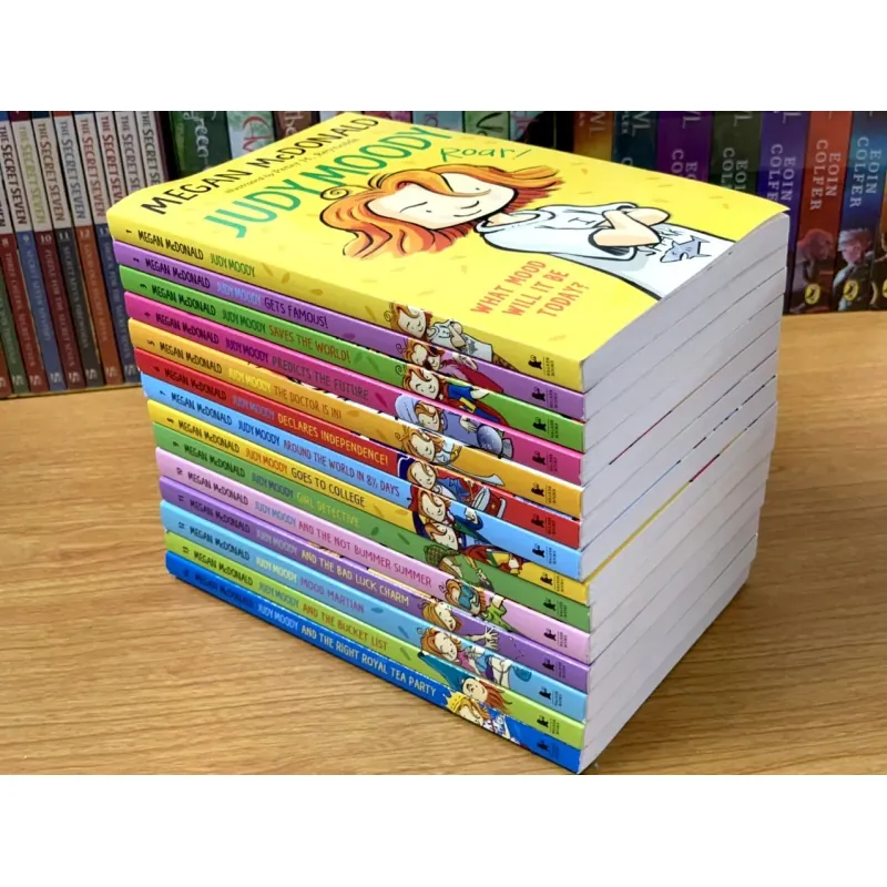 Judy Moody - 14 quyển - Đen trắng - No box - Giấy ngà vàng chống lóa 737831