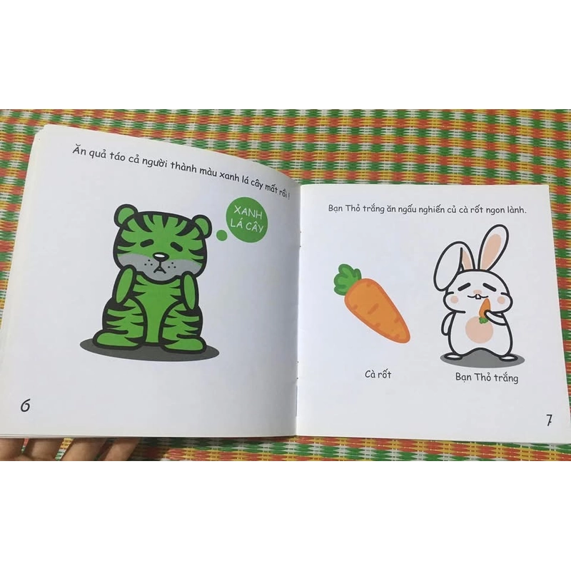 Ehon cho bé từ 0-6tuổi - Bữa tiệc sắc màu của thú trắng 463316