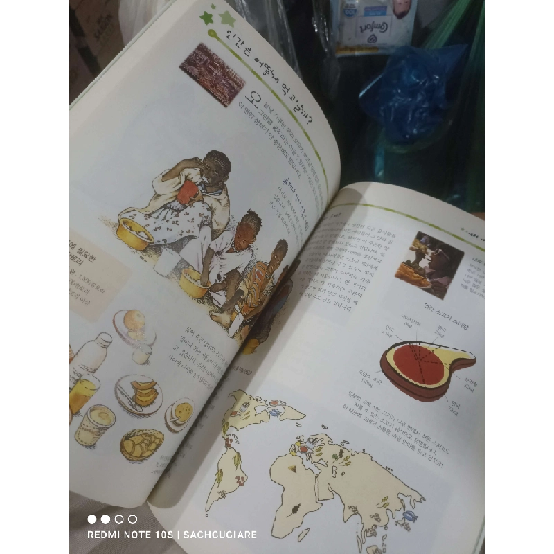 Bìa xanh lá kỳ quang thế giới Tiếng Hàn mới 90% Sách học tiếng Hàn HCM2702 930337