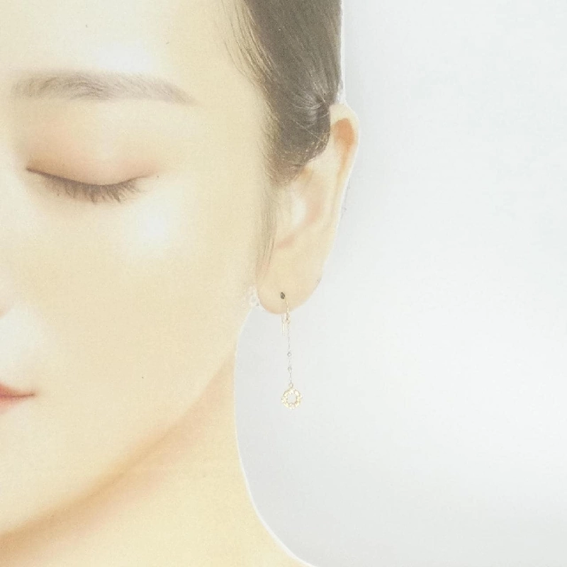 K18YG Bông tai kim cương 0.08CT - Hàng hiệu Chính hãng 872018