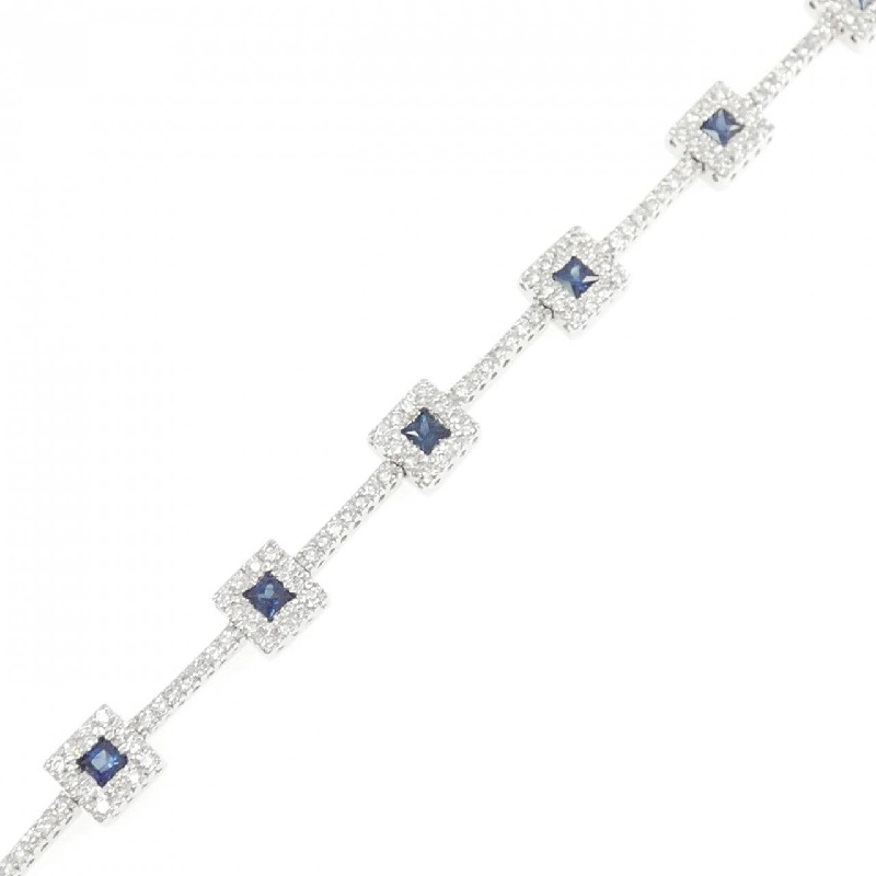 K18WG Sapphire Bracelet 1.34CT - Hàng hiệu Authentic 873752