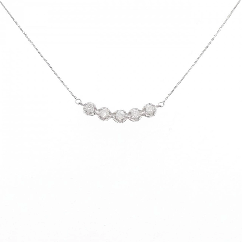 K18WG Dây chuyền kim cương 0.25CT - Hàng hiệu Chính hãng 860836