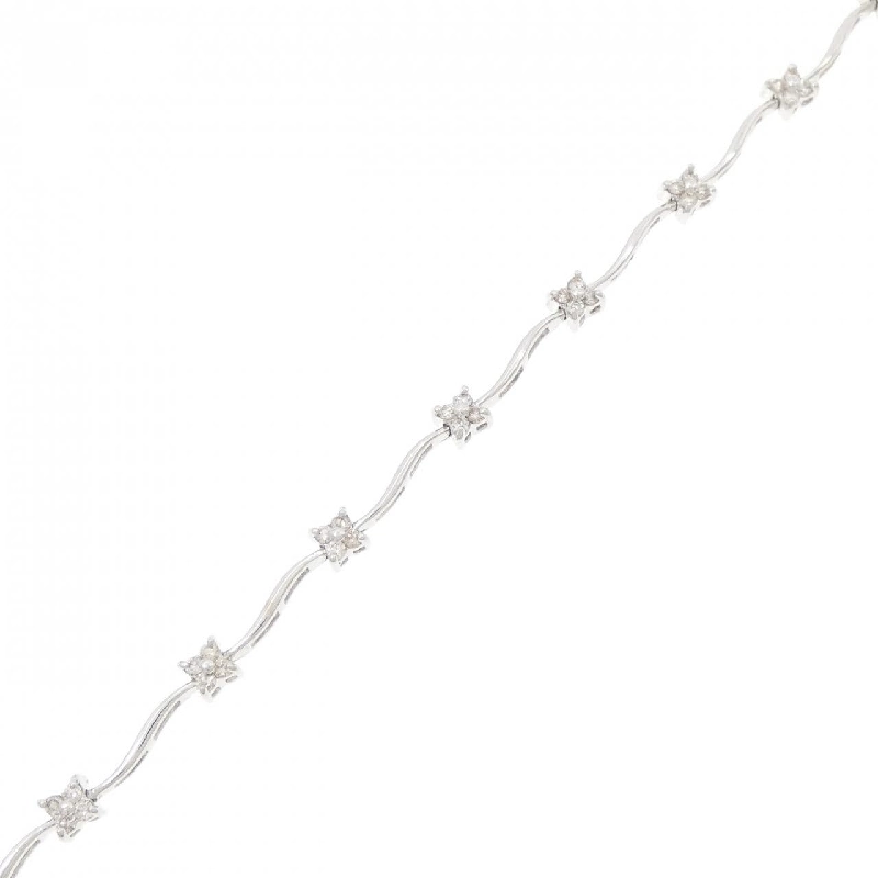 K18WG Hoa Kim Cương Vòng Tay 0.50CT - Hàng hiệu Chính hãng 872638