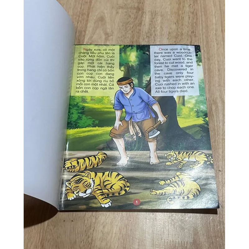 Bộ sách cổ tích màu 12t khổ lớn chưa qua sử dụng  688306