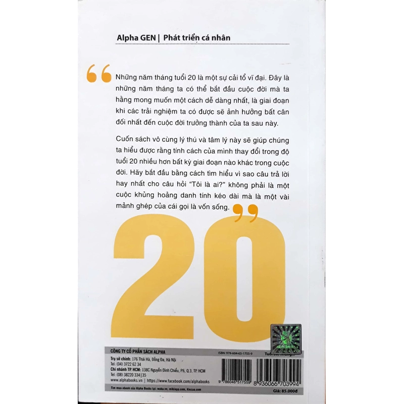 Tuổi 20s ( 18-29 ) - Những Năm Tháng Quyết Định Cuộc Đời Bạn 452166