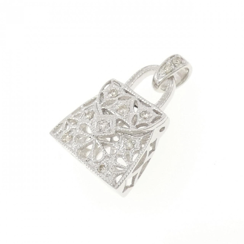 750WG Túi xách Dây chuyền Kim cương 0.12CT - Hàng hiệu Chính hãng 866436